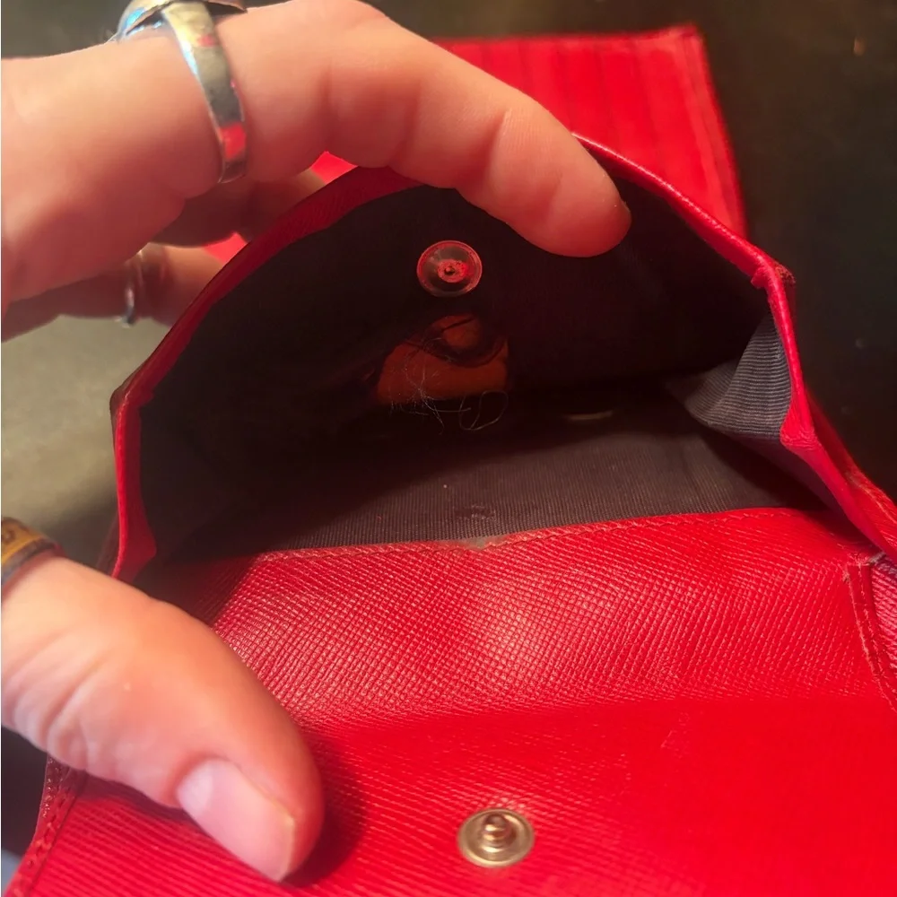 Prada Scarlet Red Leather Wallet